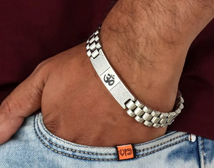 Stinless Steel Hand Bracelet For Men